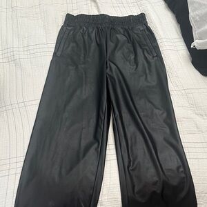 Offline by Aerie Black Faux Leather Pants